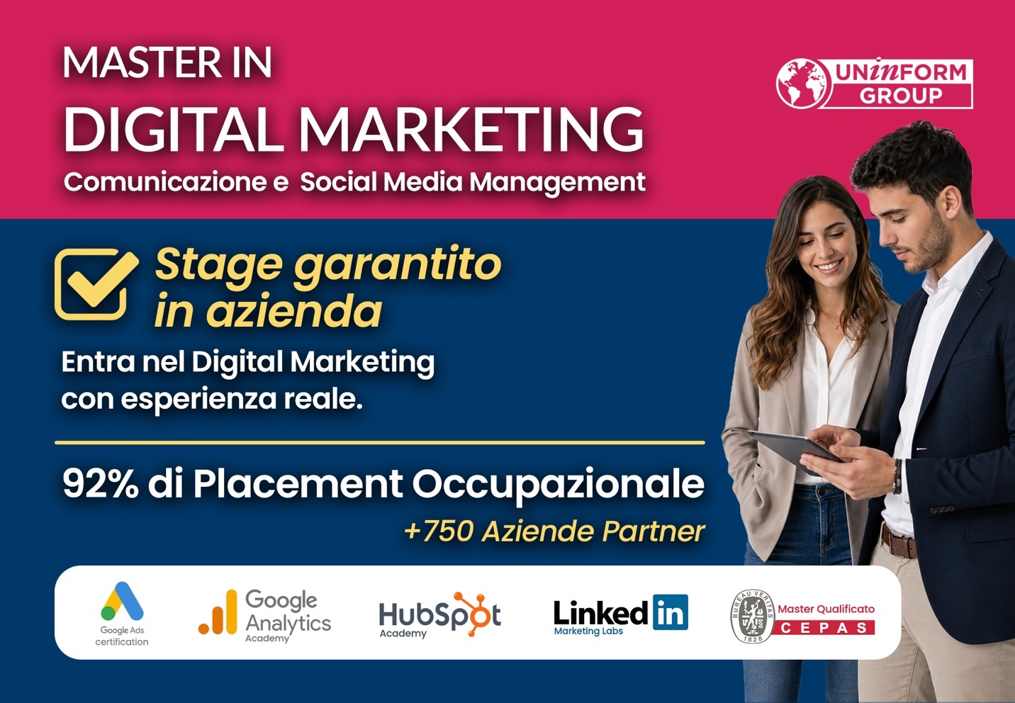 MASTER IN DIGITAL MARKETING, COMUNICAZIONE E SOCIAL MEDIA MANAGEMENT