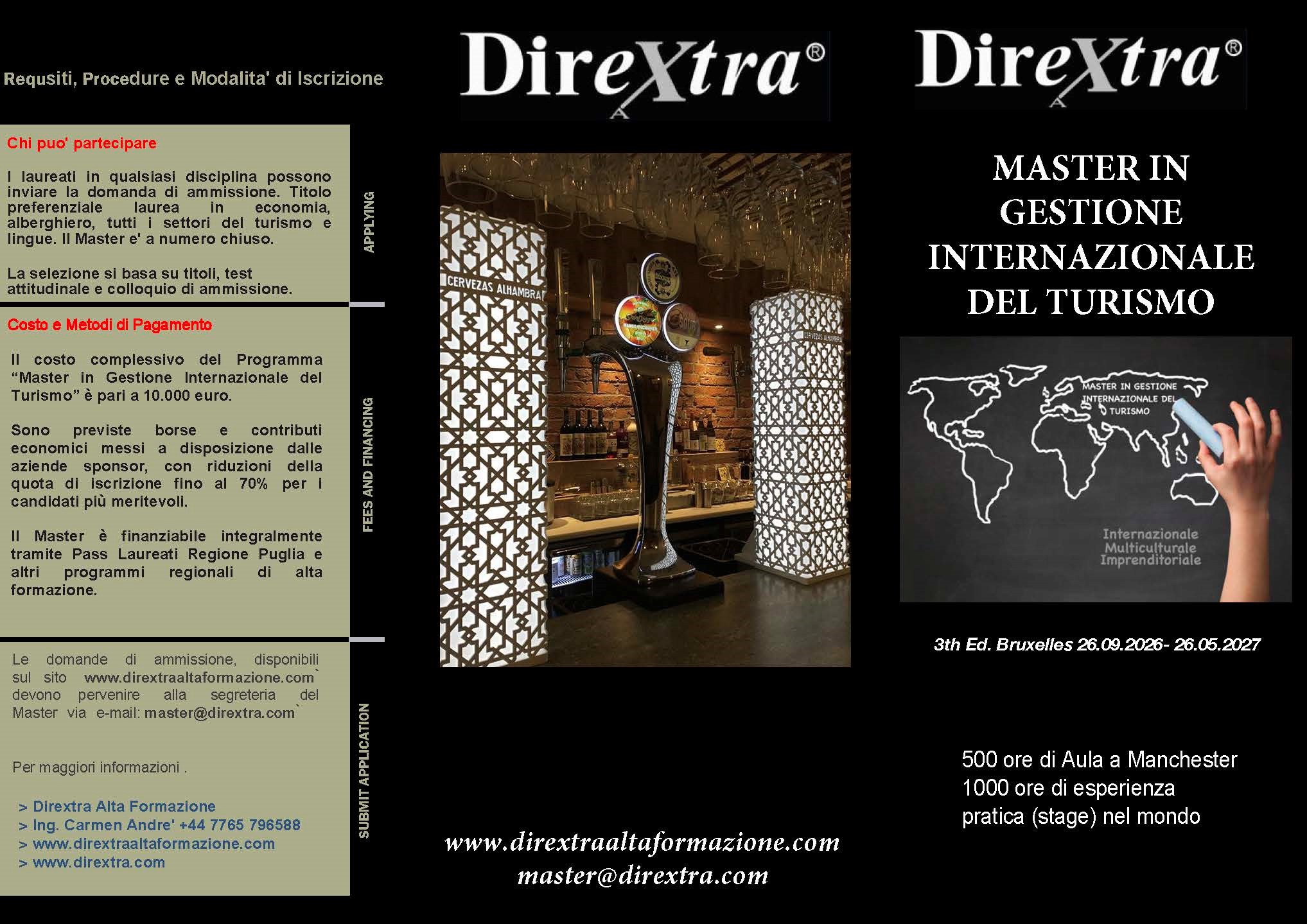 Master gestione internazionale del turismo