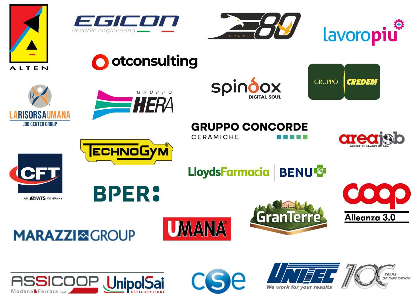 Loghi imprese Pronti AL Lavoro Emilia-Romagna