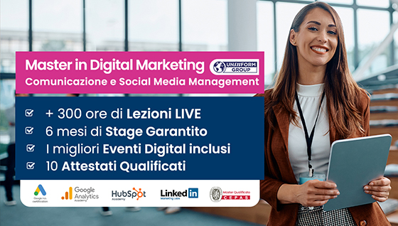 MASTER IN DIGITAL MARKETING, COMUNICAZIONE E SOCIAL MEDIA MANAGEMENT